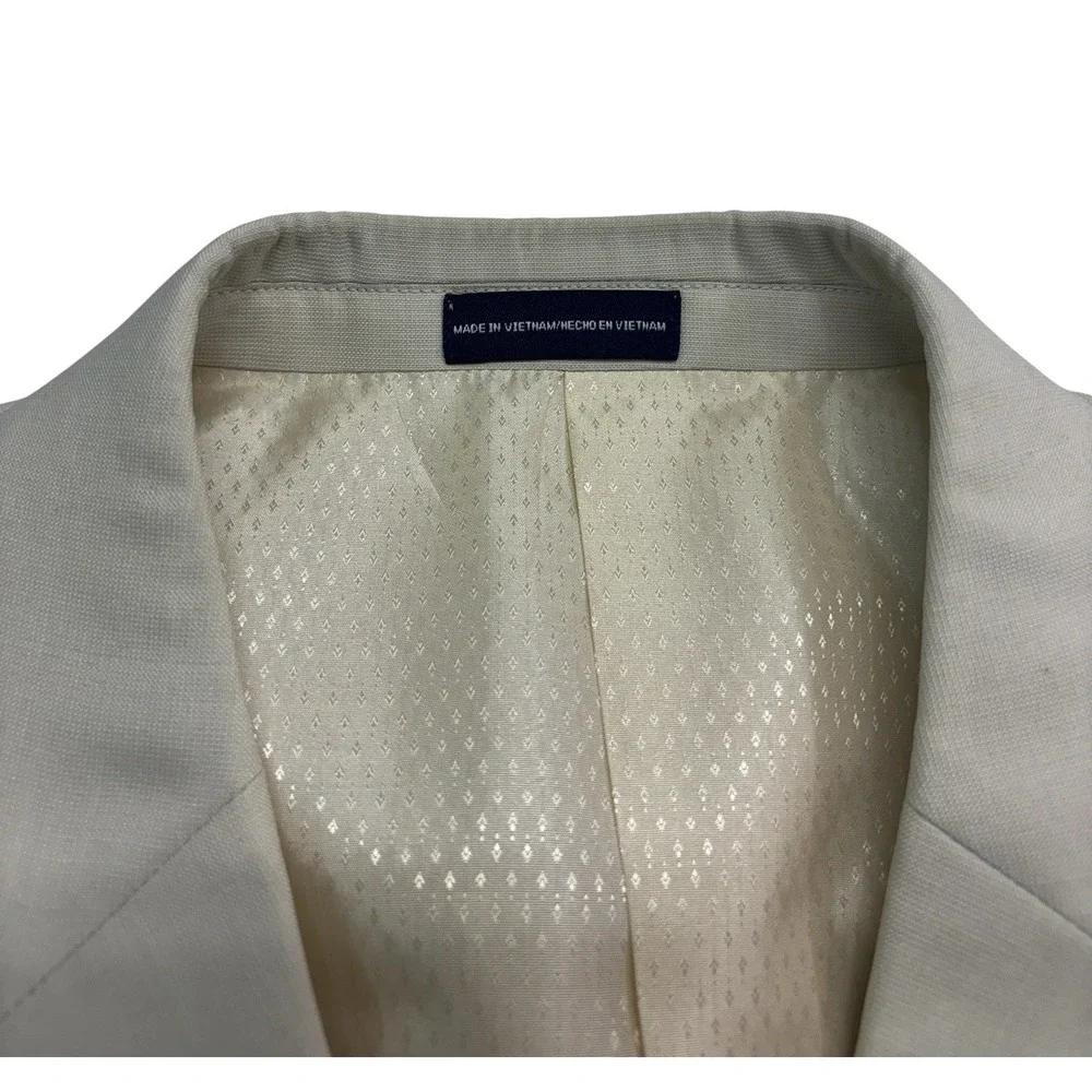 vintage Y2K Stafford 40S Cream Blazer Jacket Sport Suit Coat Formal Classic